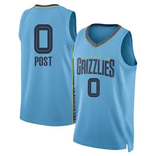 Memphis Grizzlies Men's Quinten Post Light Blue Swingman 2024/25 Statement Edition Jersey