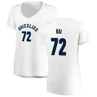 Memphis Grizzlies Women's Adama Bal White Fast Break Jersey - Association Edition