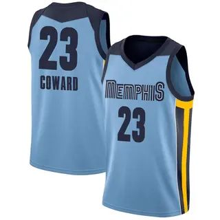 Memphis Grizzlies Youth Cedric Coward Light Blue Swingman Jersey - Statement Edition