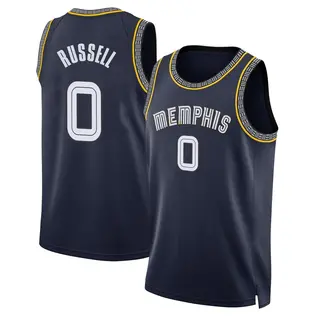 Memphis Grizzlies Youth D'Angelo Russell Navy Swingman 2021/22 City Edition Jersey