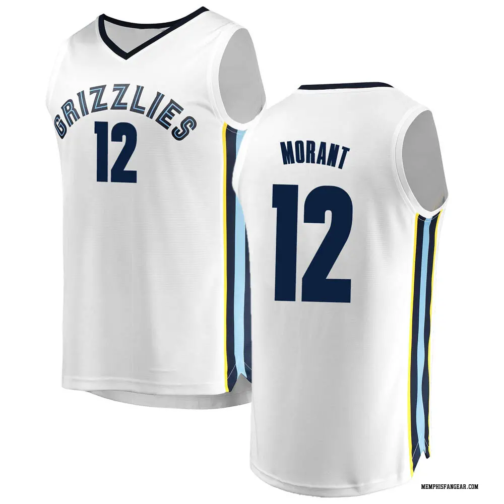 Memphis Grizzlies Youth Ja Morant White Fast Break Jersey - Association  Edition