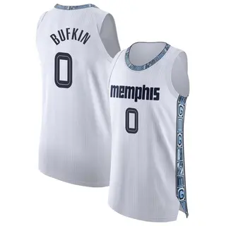Memphis Grizzlies Youth Kobe Bufkin White Authentic 2025/26 City Edition Jersey