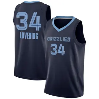 Memphis Grizzlies Youth Lawson Lovering Navy Swingman 2020/21 Jersey - Icon Edition